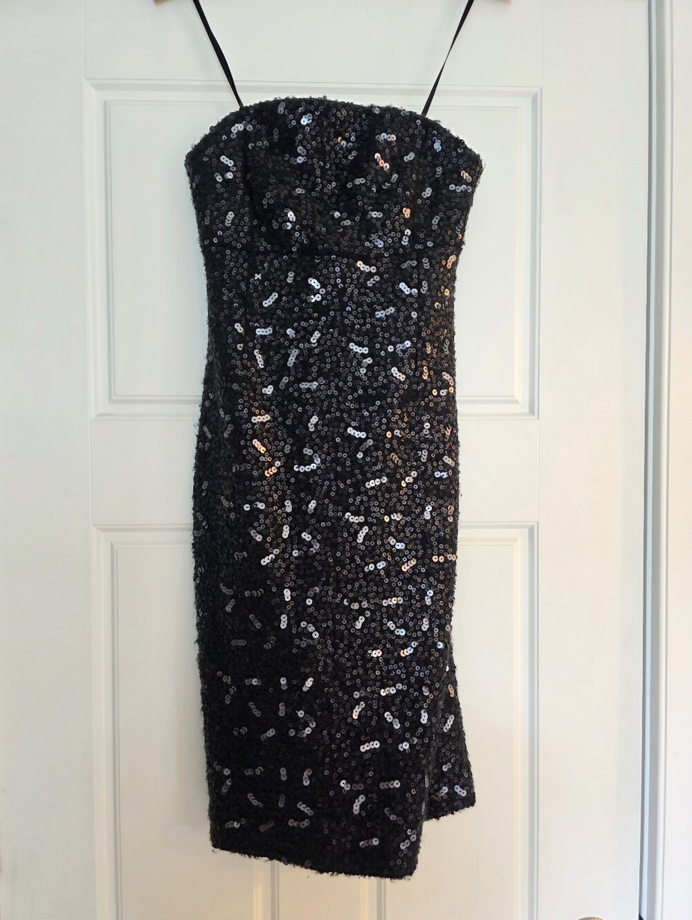Banana Republic Strapless Sequin Dress Sz 4